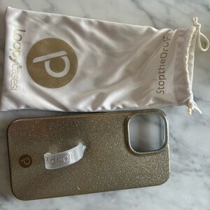 Loopy IPhone 13 Pro Max Case Gold Glitter Phone Case